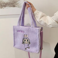 Thumbnail for Kawaii Labubu Plush Shoulder Crossbody Bag - ArtGalleryZen
