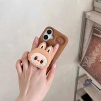 Thumbnail for Kawaii Labubu Silicone Stand iPhone Case - ArtGalleryZen