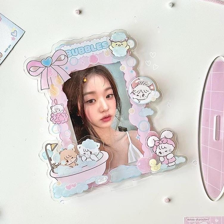 Kawaii Mikko Kpop Acrylic Photocard Holder - ArtGalleryZen