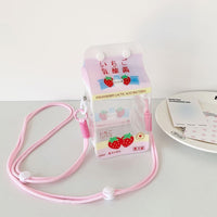 Thumbnail for Kawaii Milk Carton Clear Display Bag - Crossbody Doll Holder Purse - ArtGalleryZen