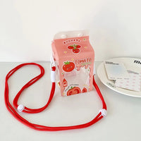 Thumbnail for Kawaii Milk Carton Clear Display Bag - Crossbody Doll Holder Purse - ArtGalleryZen