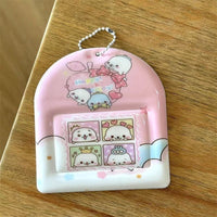 Thumbnail for Kawaii Pastel Cartoon Photocard Holder Keychain - Cute Style - ArtGalleryZen