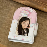 Thumbnail for Kawaii Pastel Pink Bunny Seal 3 Inch Mini Photocard Album Holder - ArtGalleryZen