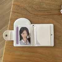 Thumbnail for Kawaii Pastel Pink Bunny Seal 3 Inch Mini Photocard Album Holder - ArtGalleryZen