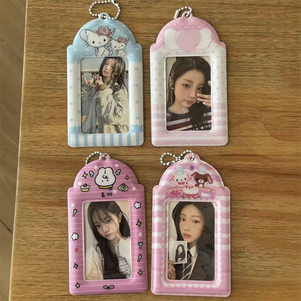 Kawaii Photocard Holder Keychain - Cute Angel Wing Card Display Bag - ArtGalleryZen