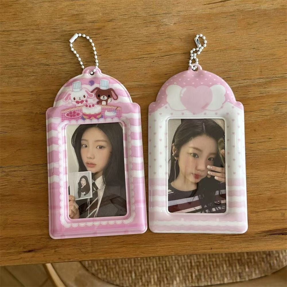 Kawaii Photocard Holder Keychain - Cute Angel Wing Card Display Bag - ArtGalleryZen