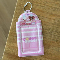 Thumbnail for Kawaii Photocard Holder Keychain - Cute Angel Wing Card Display Bag - ArtGalleryZen