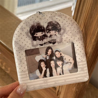 Thumbnail for Kawaii Photocard Holder Keychain - Cute Pastel Bunny Card Display Bag - ArtGalleryZen