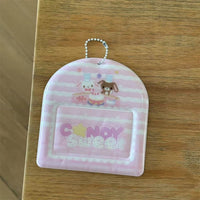 Thumbnail for Kawaii Photocard Holder Keychain - Cute Pastel Bunny Card Display Bag - ArtGalleryZen