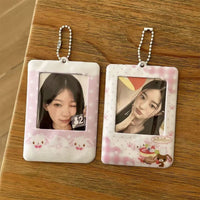 Thumbnail for Kawaii Photocard Holder Keychain - Cute Pink Bunny Card Display Bag - ArtGalleryZen