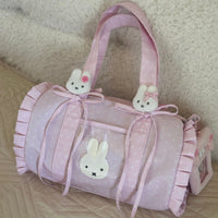 Thumbnail for Kawaii Pink Polka Dot Display Bag | Photocard Holder Crossbody Bag - ArtGalleryZen