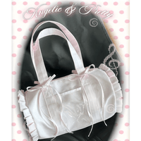 Thumbnail for Kawaii Pink Polka Dot Display Bag | Photocard Holder Crossbody Bag - ArtGalleryZen