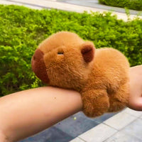 Thumbnail for Kawaii Plush Capybara Pops Clap Ring Wristband - ArtGalleryZen