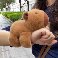 Thumbnail for Kawaii Plush Capybara Pops Clap Ring Wristband - ArtGalleryZen