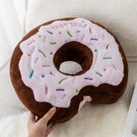 Thumbnail for Cute Plush Embroidered Donut Pillow