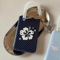 Thumbnail for Kawaii Polka Dot Angel Wing Resin Photocard Holder Keychain - ArtGalleryZen