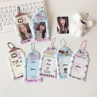 Thumbnail for Kawaii Puppy Panda Swiss Roll Kpop Keychain Photocard Holder - ArtGalleryZen