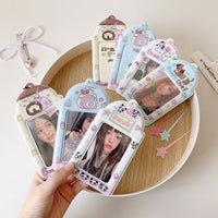 Thumbnail for Kawaii Puppy Panda Swiss Roll Kpop Keychain Photocard Holder - ArtGalleryZen