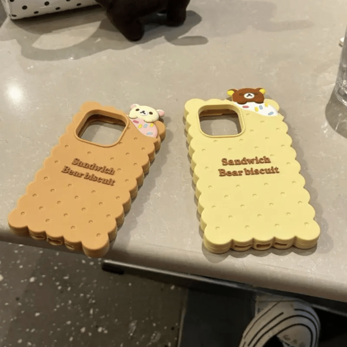 Kawaii Rilakkuma Cookie Silicone iPhone Case