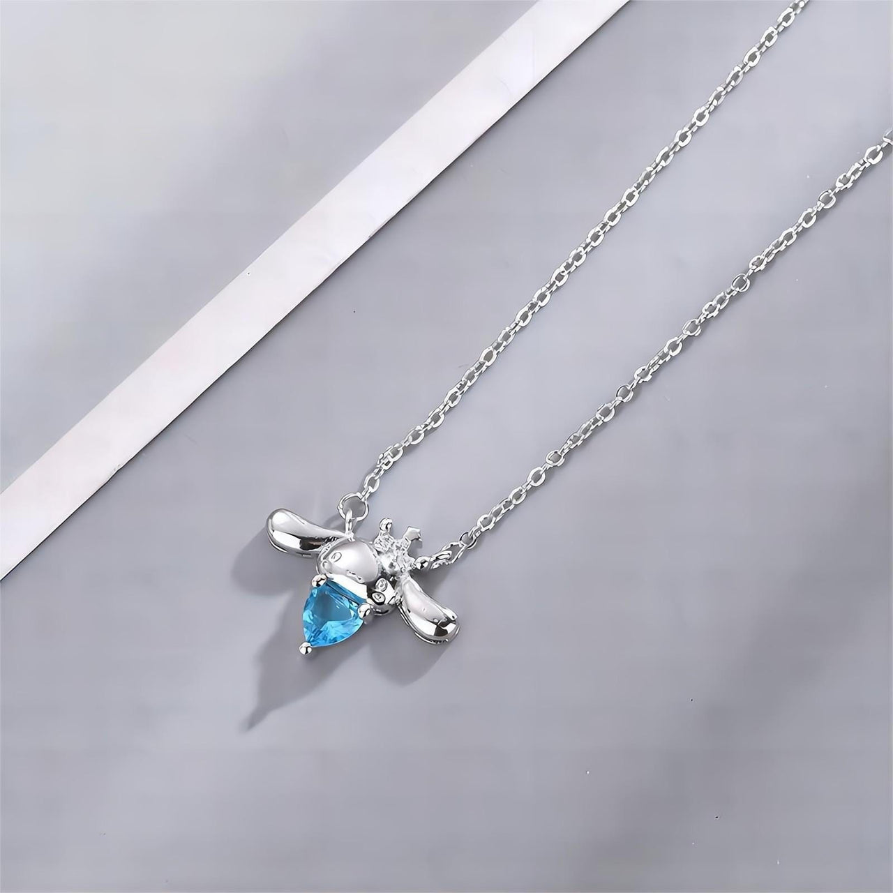 Sanrio Cinnamoroll Open Heart Necklace Silver Pendant Original Box Gift  Japan