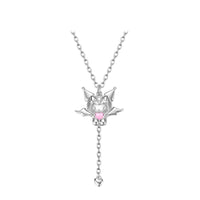 Thumbnail for Kawaii Sanrio Cupid Heart Moving Angel Wings Kuromi Necklace - ArtGalleryZen