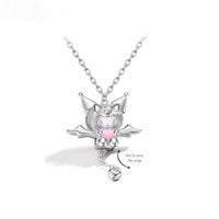 Thumbnail for Kawaii Sanrio Cupid Heart Moving Angel Wings Kuromi Necklace - ArtGalleryZen