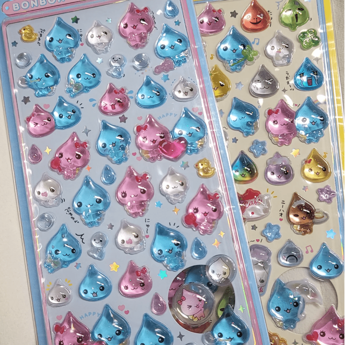 Kawaii Shizuku-chan Waterdrop Crystal 3D DIY Decoration Sticker - ArtGalleryZen