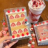 Thumbnail for Kawaii Strawberry Cake A7 M5 PVC Binder Cover - ArtGalleryZen