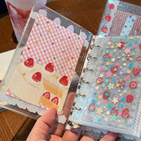 Thumbnail for Kawaii Strawberry Cake A7 M5 PVC Binder Cover - ArtGalleryZen