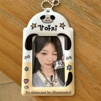 Thumbnail for Kawaii Strawberry Cake Photocard Holder Keychain - PVC Card Organizer - ArtGalleryZen