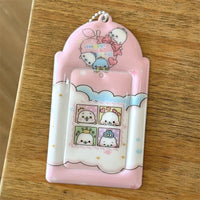 Thumbnail for Kawaii Strawberry Cake Photocard Holder Keychain - PVC Card Organizer - ArtGalleryZen