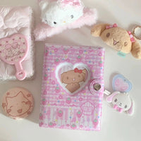 Thumbnail for Kawaii Strawberry Melody Hollow Heart A7 Binder Cover - ArtGalleryZen