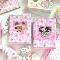 Thumbnail for Kawaii Strawberry Melody Hollow Heart A7 Binder Cover - ArtGalleryZen