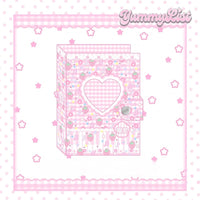 Thumbnail for Kawaii Strawberry Melody Hollow Heart A7 Binder Cover - ArtGalleryZen