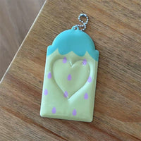 Thumbnail for Kawaii Strawberry Photocard Holder Keychain - Cute Kpop Card Display - ArtGalleryZen