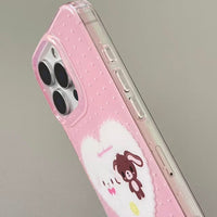 Thumbnail for Kawaii Sugarbunnies Heart iPhone Case - ArtGalleryZen