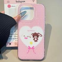 Thumbnail for Kawaii Sugarbunnies Heart iPhone Case - ArtGalleryZen
