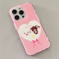 Thumbnail for Kawaii Sugarbunnies Heart iPhone Case - ArtGalleryZen