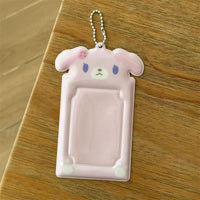 Thumbnail for Kawaii Sugarbunnies Kpop Keychain Photocard Holder - ArtGalleryZen