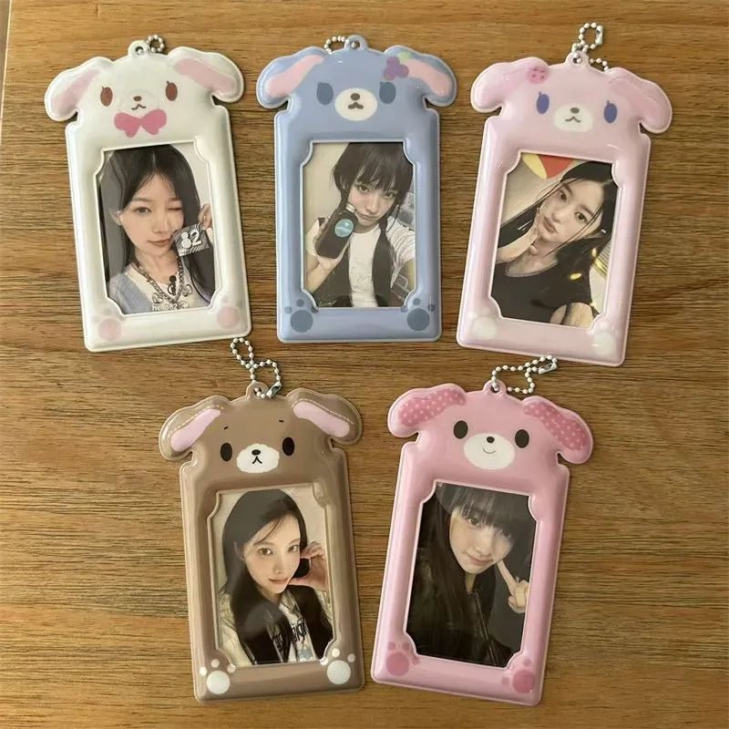 Kawaii Sugarbunnies Kpop Keychain Photocard Holder - ArtGalleryZen