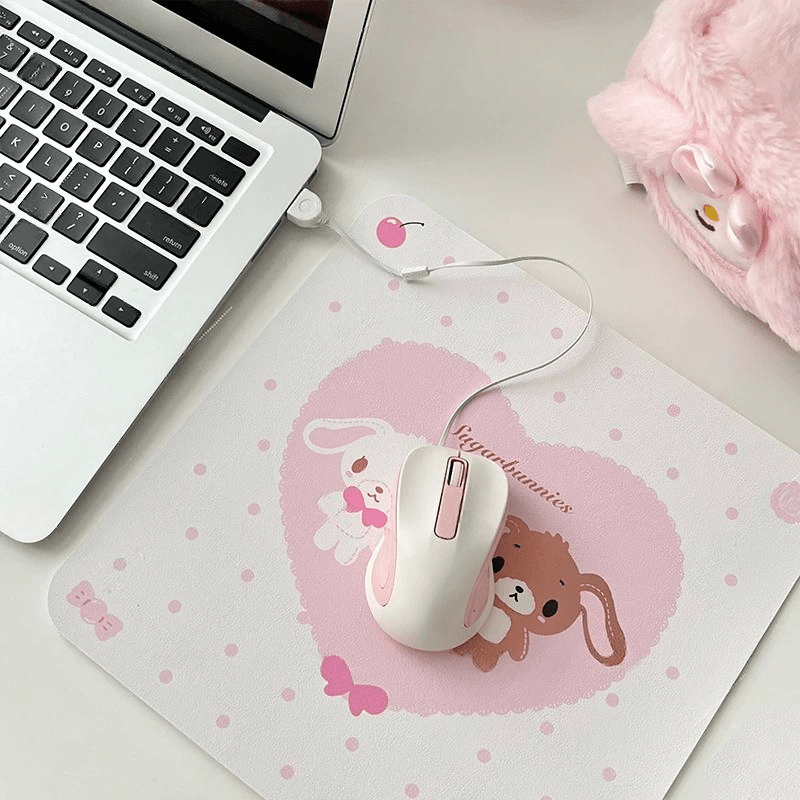 Kawaii Sugarbunnies Mouse Pad - ArtGalleryZen