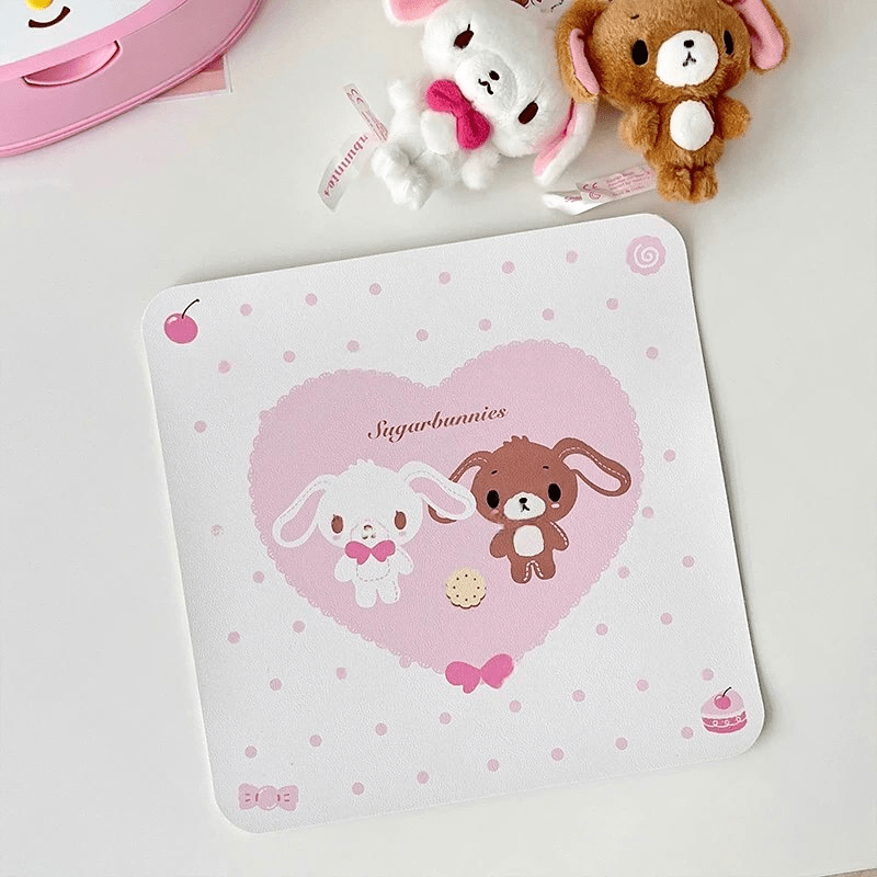 Kawaii Sugarbunnies Mouse Pad - ArtGalleryZen