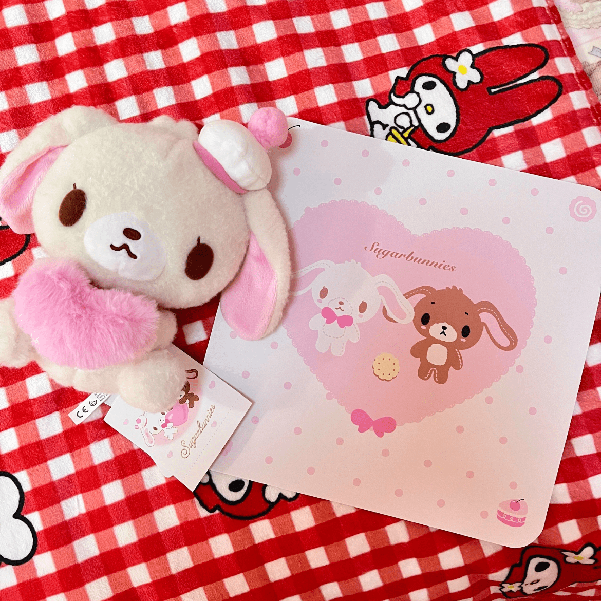 Kawaii Sugarbunnies Mouse Pad - ArtGalleryZen