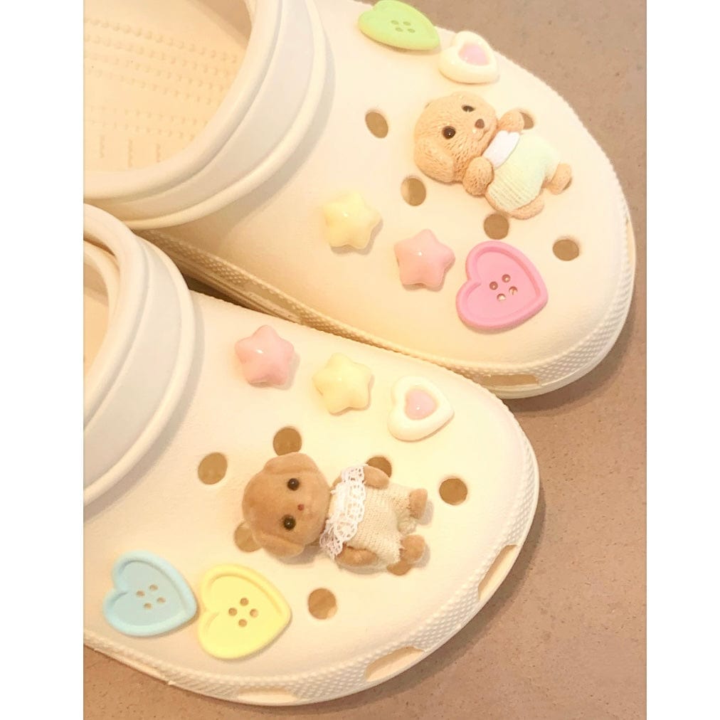 Kawaii Sylvanian Crocs Sandals Decoration Shoe Charms - ArtGalleryZen