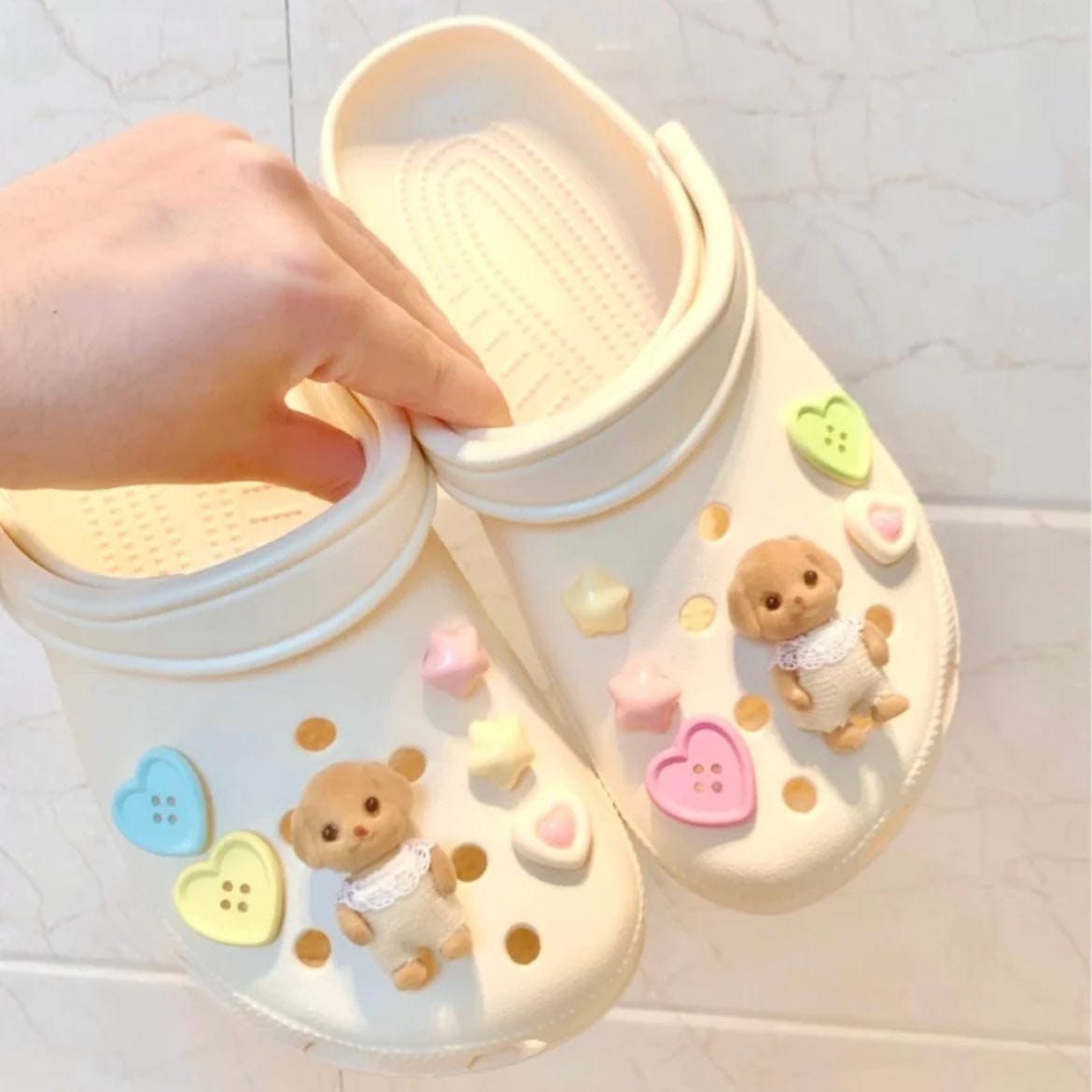 Kawaii Sylvanian Crocs Sandals Decoration Shoe Charms