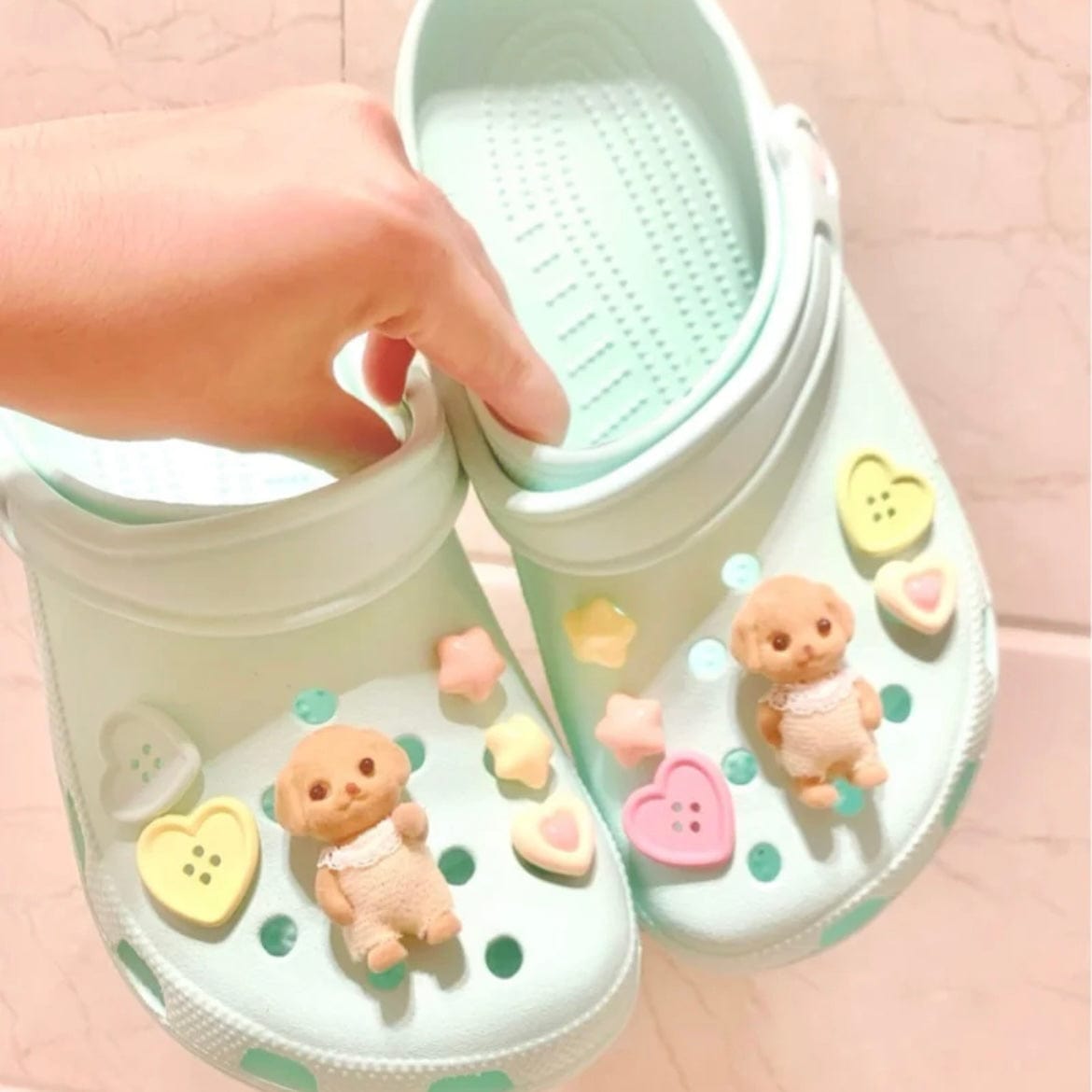 Kawaii Sylvanian Crocs Sandals Decoration Shoe Charms