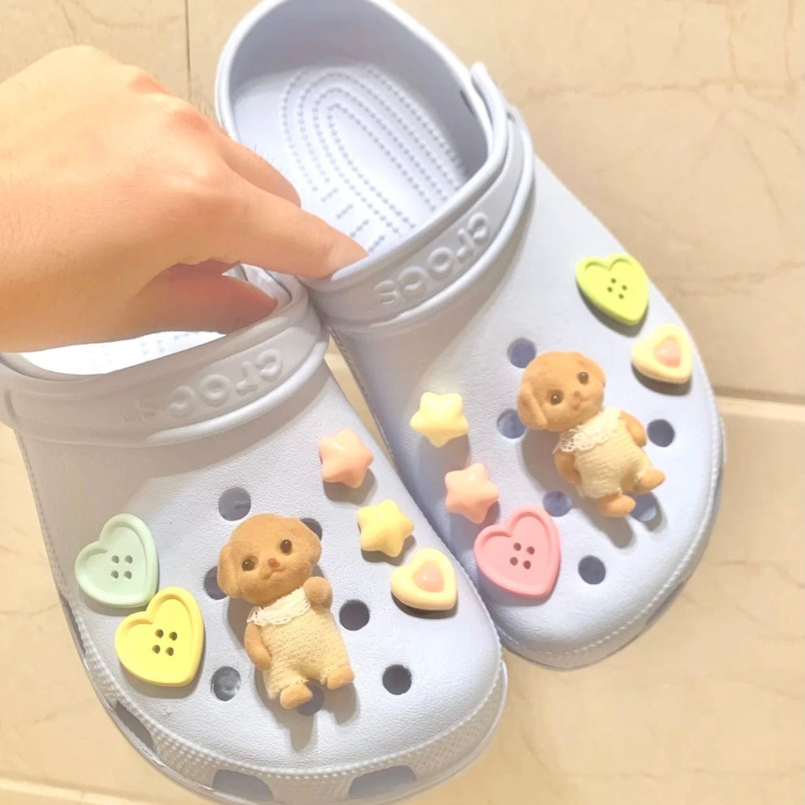 Kawaii Sylvanian Crocs Sandals Decoration Shoe Charms