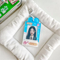 Thumbnail for Korea Style Puppy Cat Acrylic Kpop Keychain Photocard Holder - ArtGalleryZen