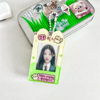 Thumbnail for Korea Style Puppy Cat Acrylic Kpop Keychain Photocard Holder - ArtGalleryZen