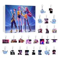 Thumbnail for Kpop Demon Hunters Advent Countdown Calendar With 24pcs Keychain - ArtGalleryZen